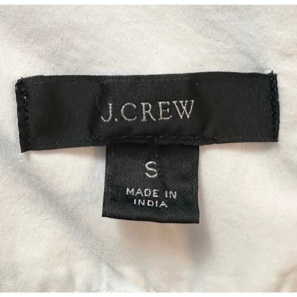 J. Crew Scalloped Cotton Poplin Popover Top White BL156 Size S - Picture 12 of 14